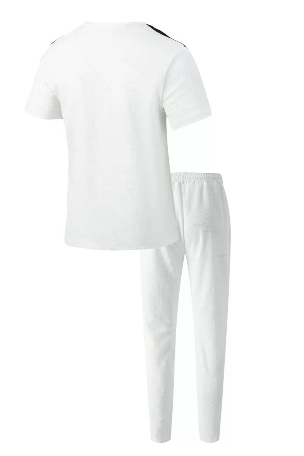 Men's Full Size Lace-Up Front Top and Pants Casual Set Plus Size, image 10