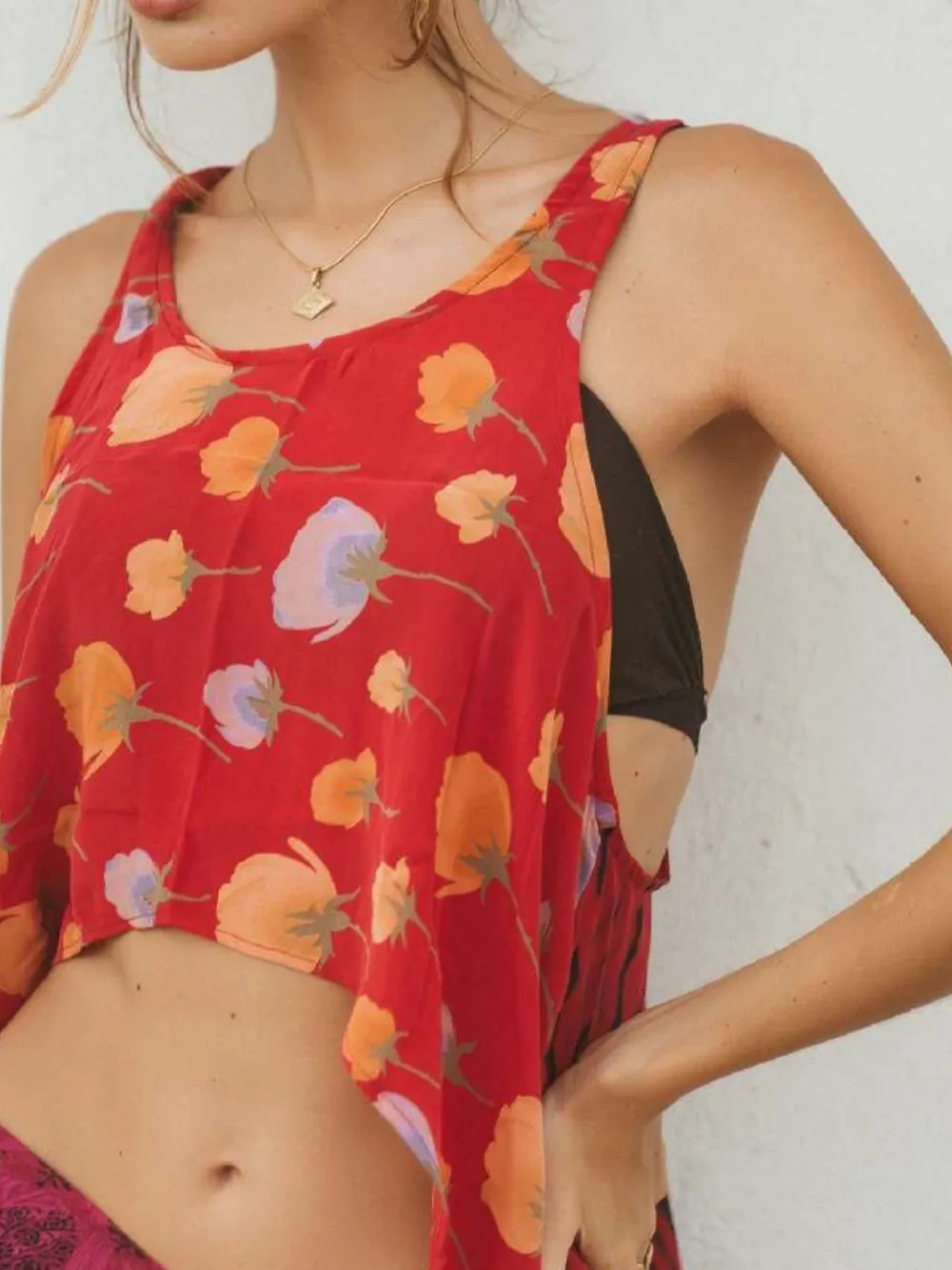 Printed Scoop Neck Tank, image 24
