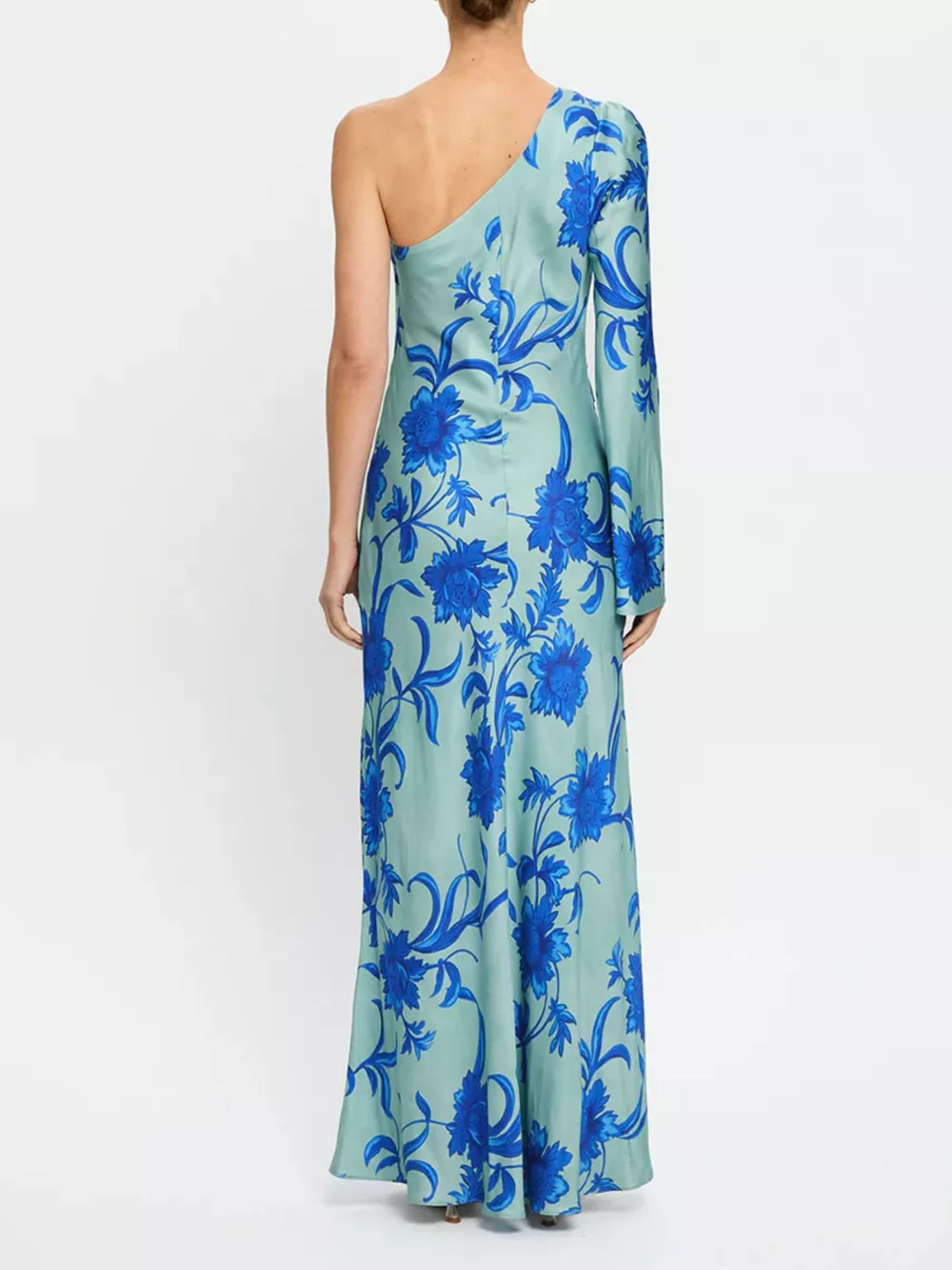 Floral Print One-Shoulder Maxi Dress, image 8