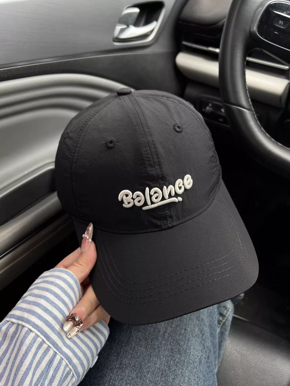 Embroidered Letter Baseball Cap, image 3