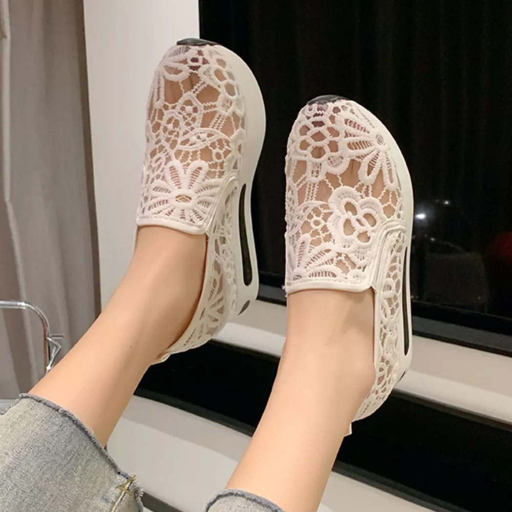 Lace Breathable Platform Slip-On, image 4