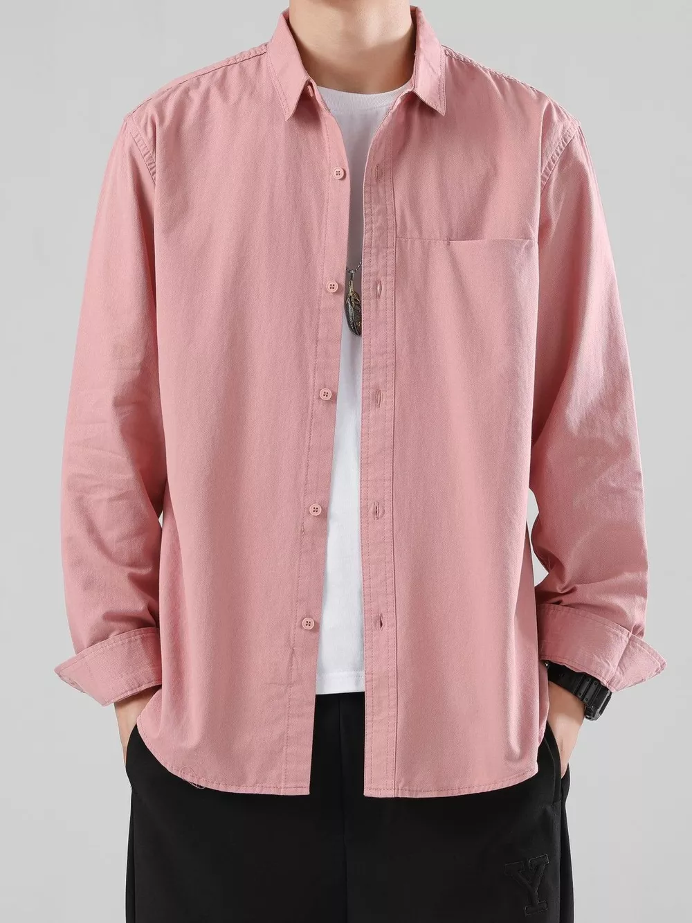 Men's Full Size Button-Up Casual Shirt Plus Size, image 3