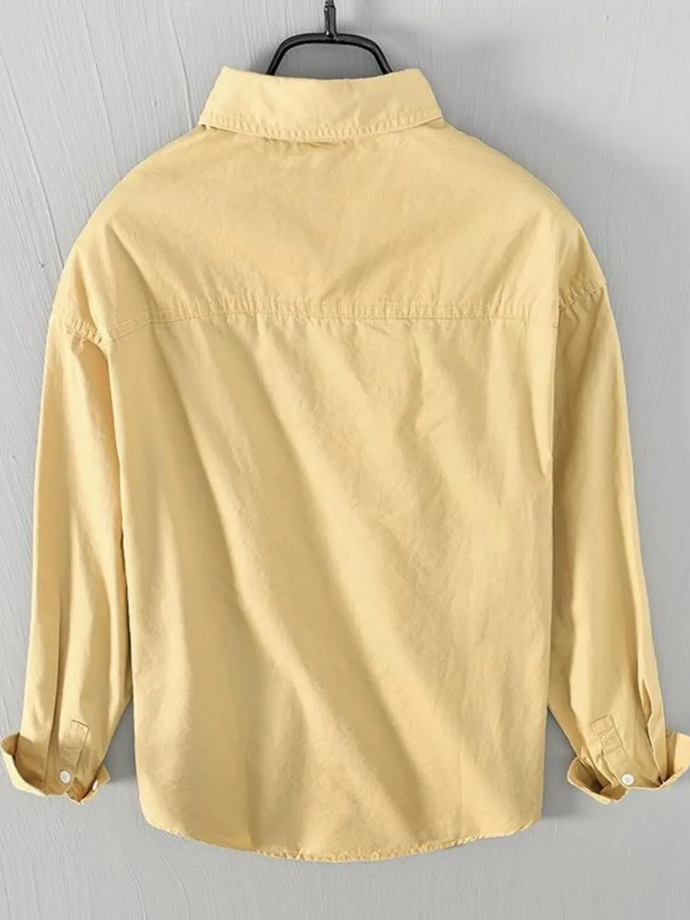 Men's Plus Size Button Up Long Sleeve Shirt, image 4