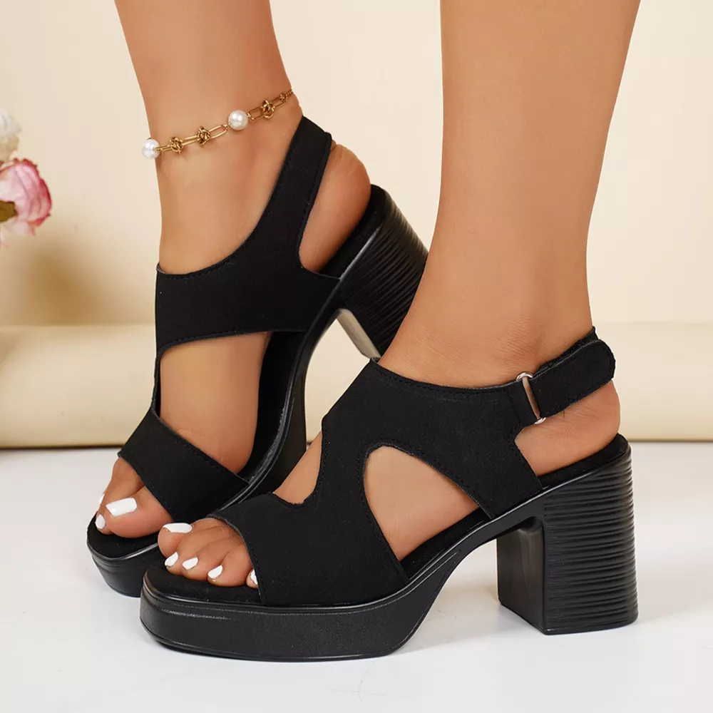 Open Toe Block Heels Sandals, image 2