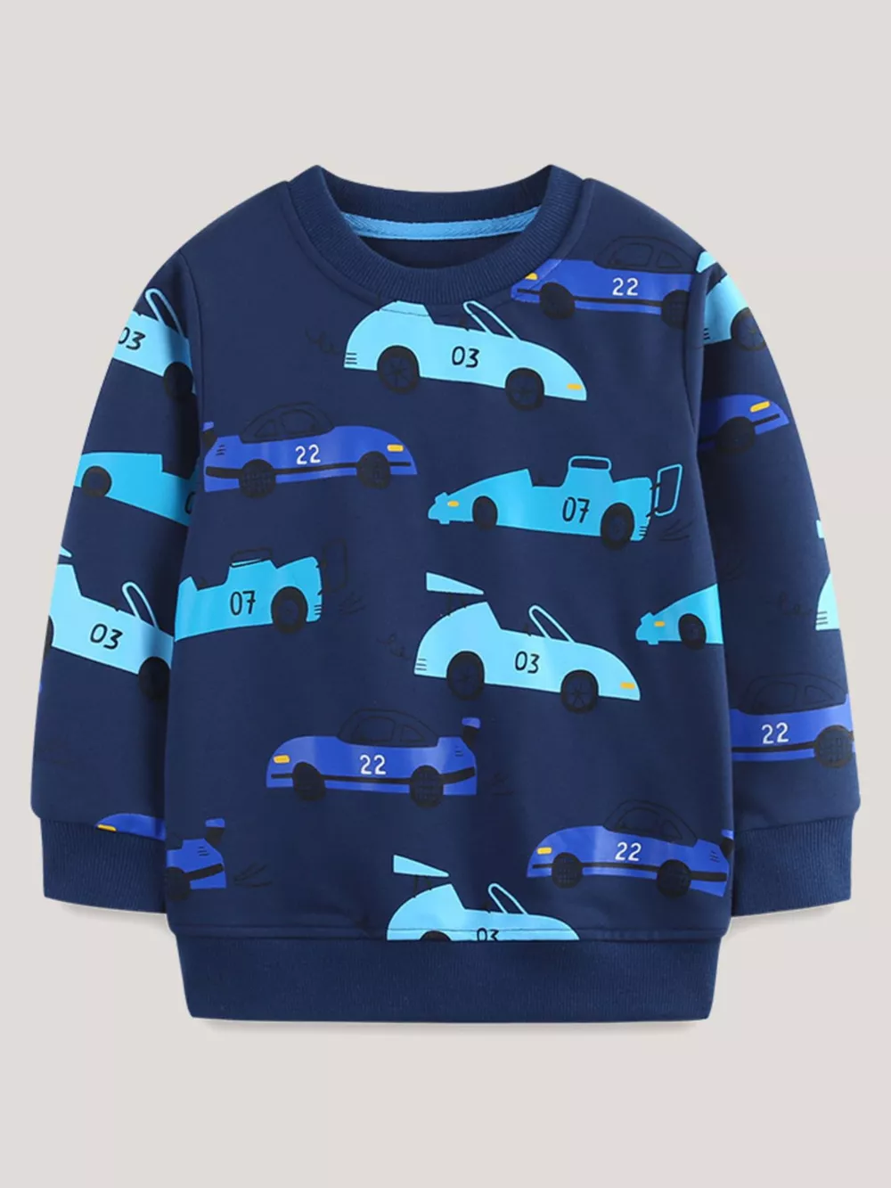 Children's Racing Car Print Long Sleeve Sweatshirt