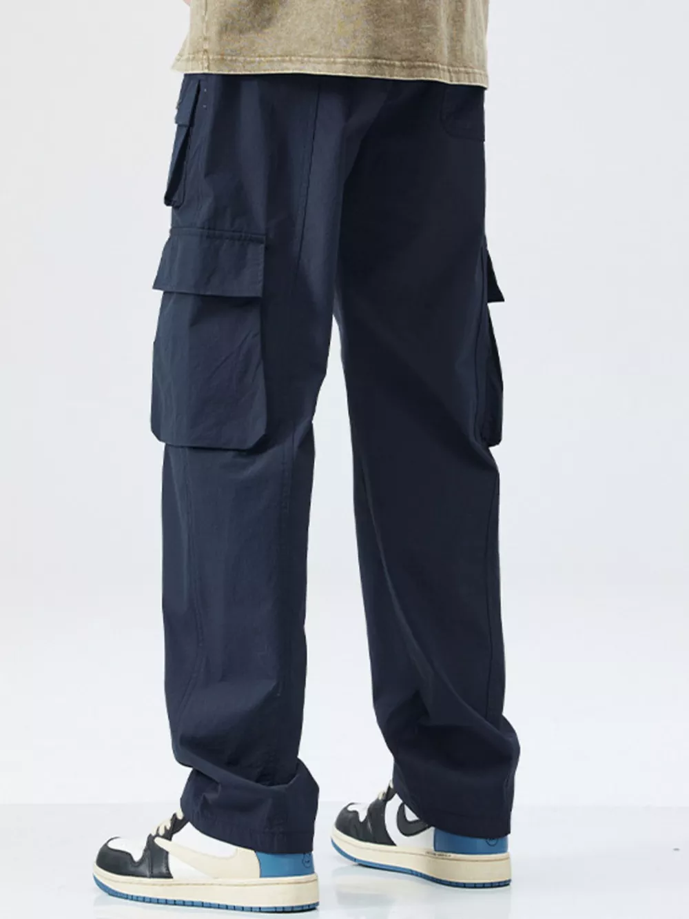 Men's Full Size Relaxed Fit Cargo Pants Plus Size, image 7