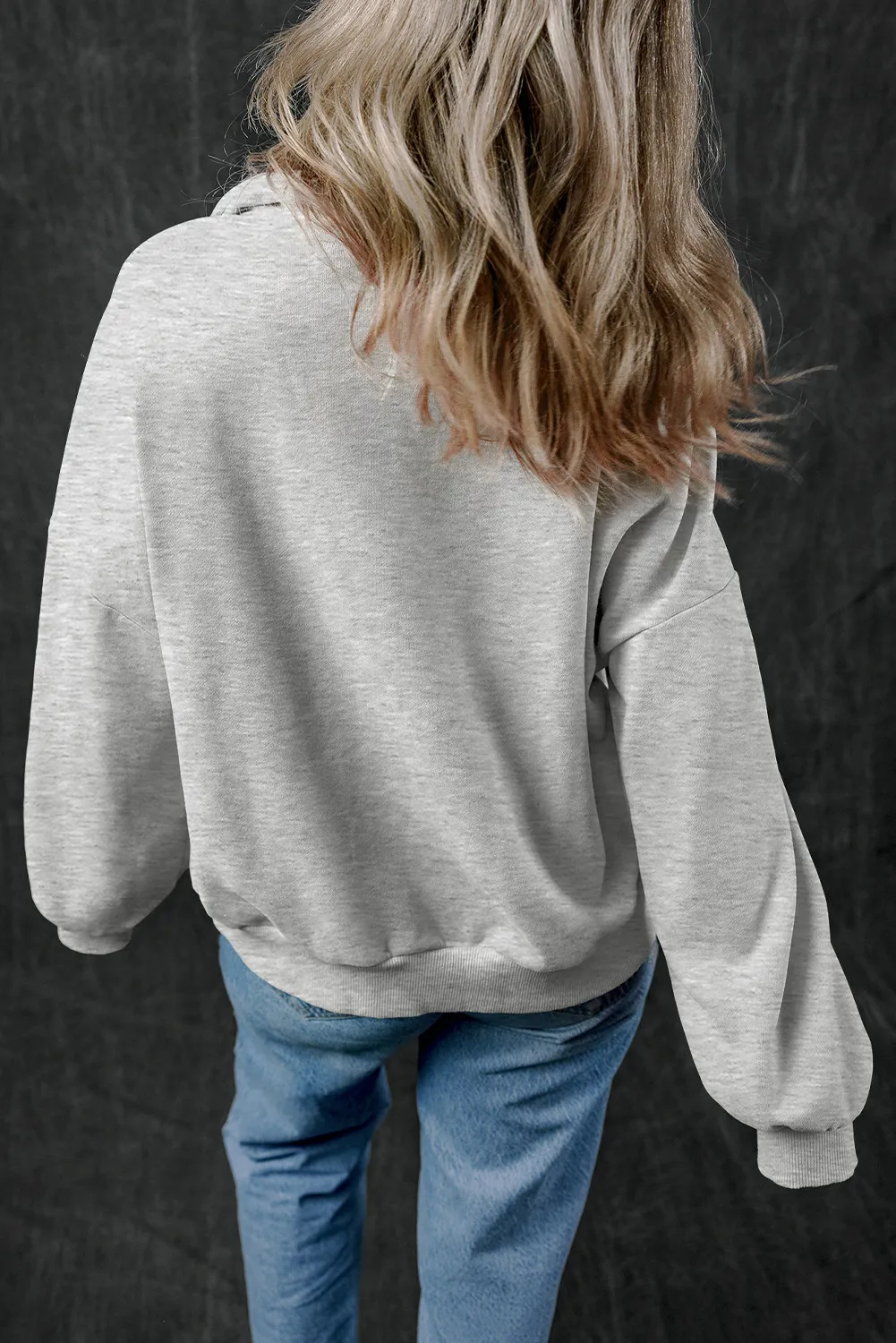 Half Zip Long Sleeve Sweatshirt, image 18