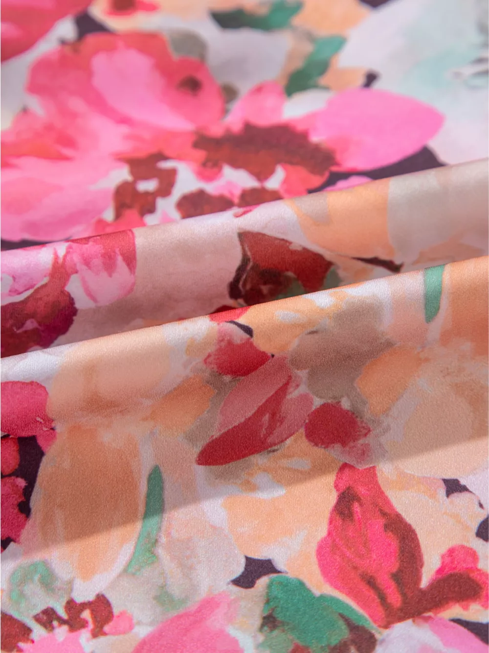 Floral Print Ruffle Trim Long Sleeve Shirt, image 5