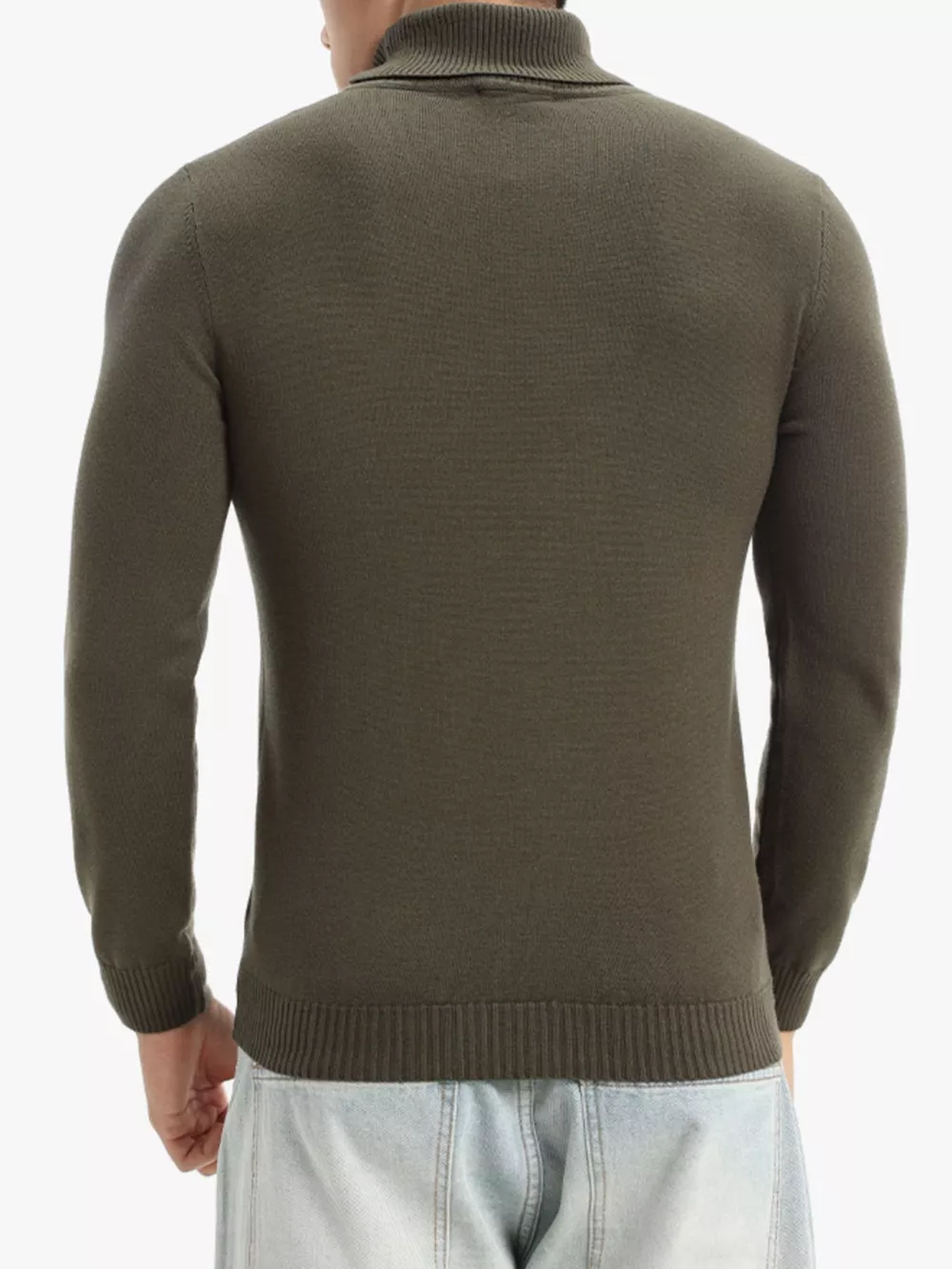 Men's Plus Size Slim-Fit Turtleneck Sweater, image 12