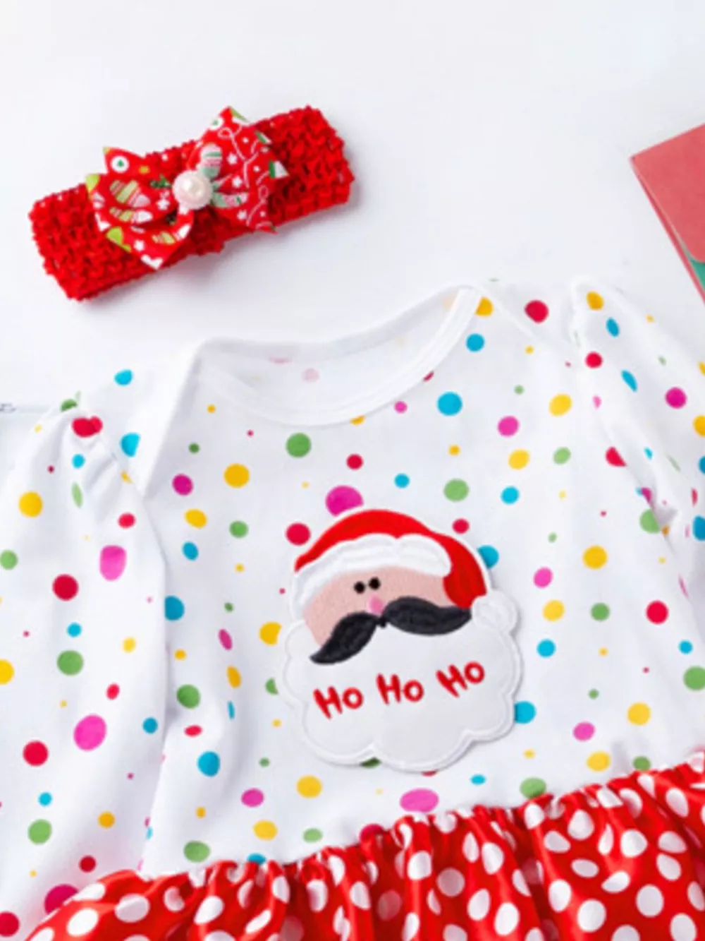 Children's Christmas One Piece Dress with Headband, image 11