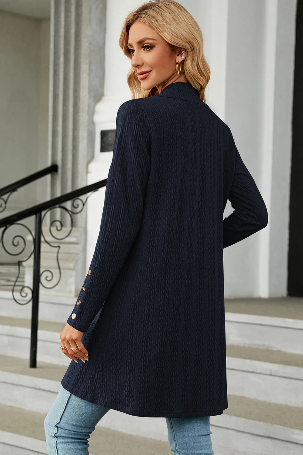 Open Front Long Sleeve Cardigan, image 7