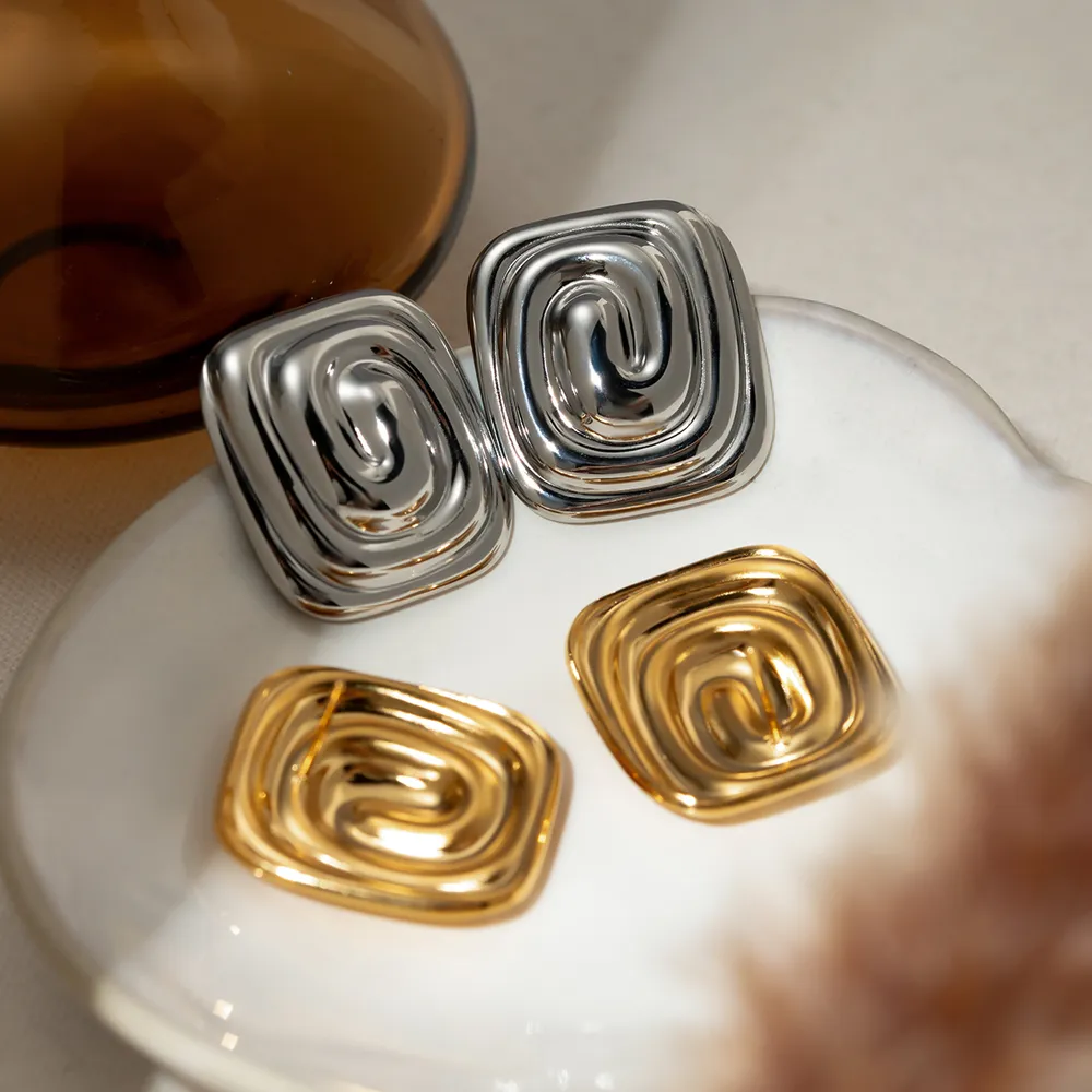 Stainless Steel Stud Earrings, image 12