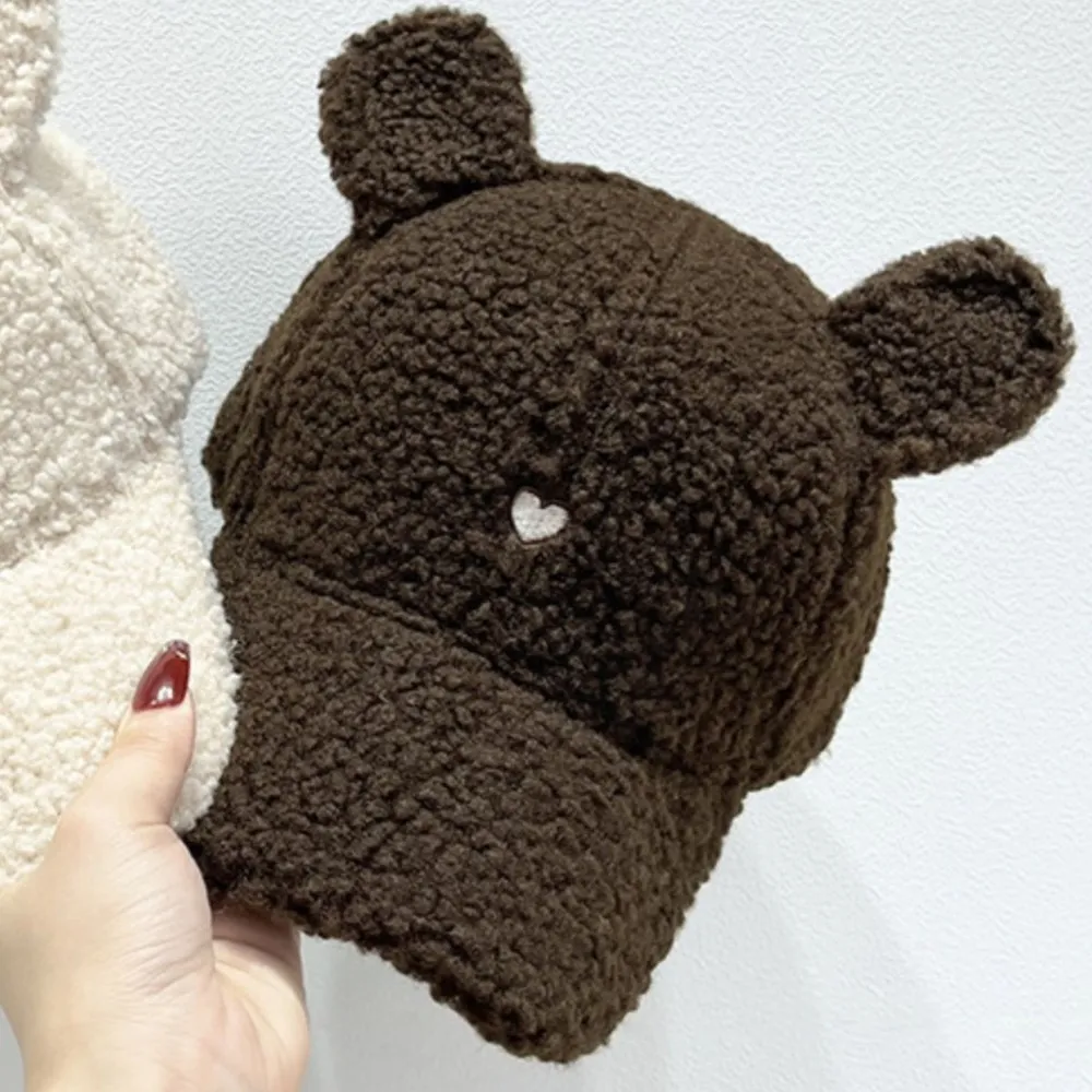 Cute Fluffy Bear Ears Winter Hat, image 9