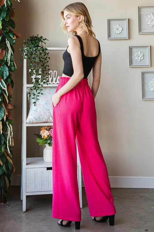 Full Size Front Tie Pants with Paperbag Waistband Plus Size, image 10