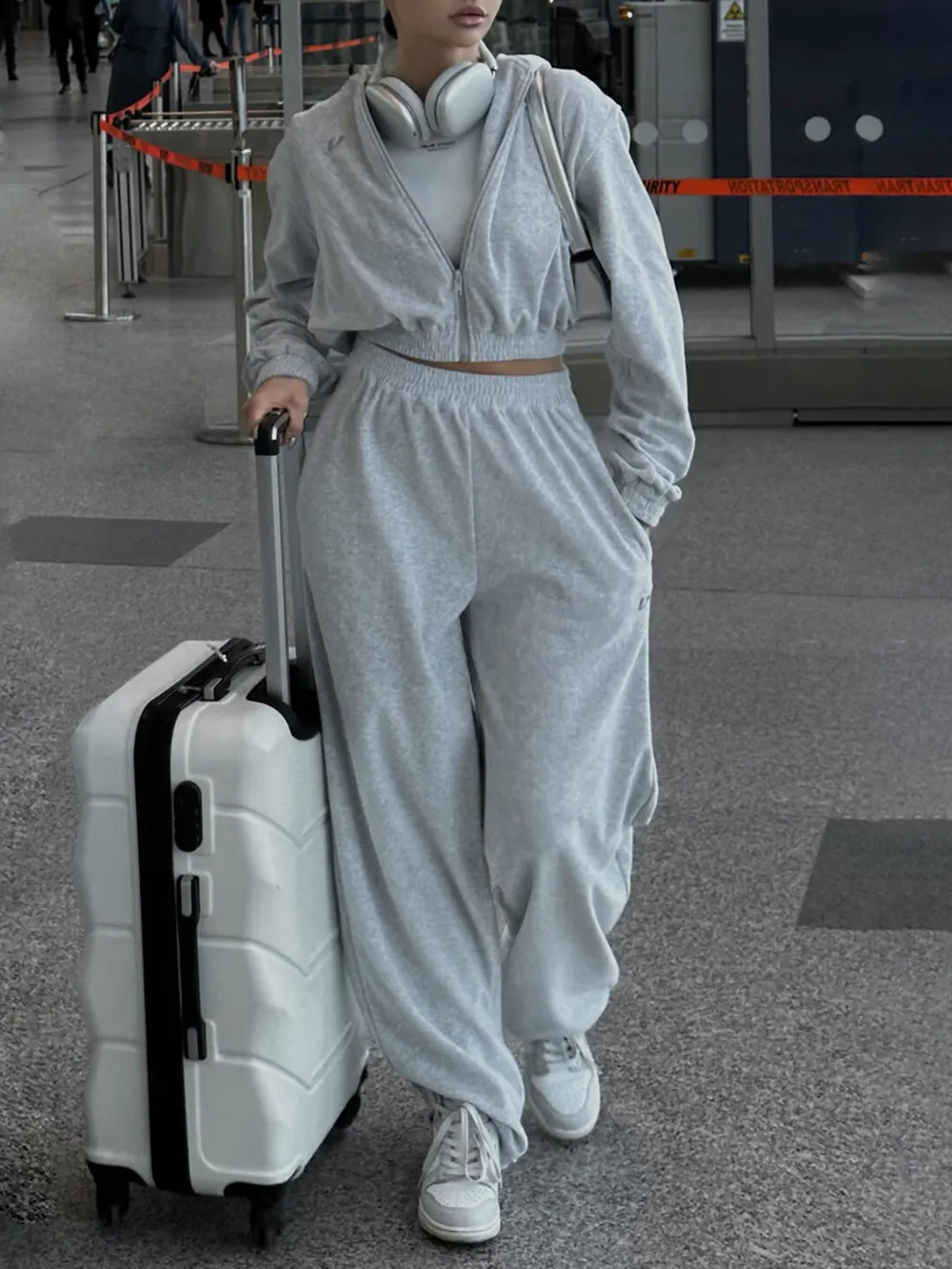 Zip Up Hoodie and Pocketed Pants Set, image 16