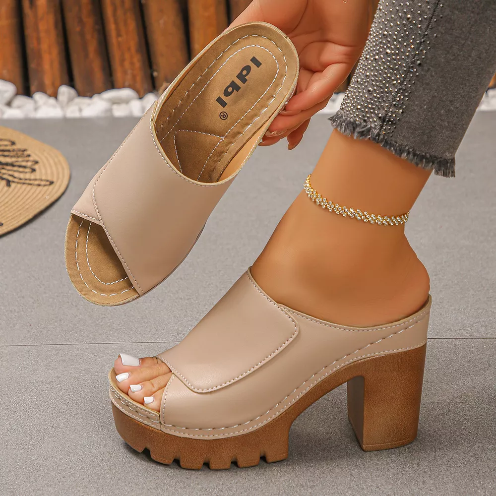 Open Toe Block Heels Sandals, image 4