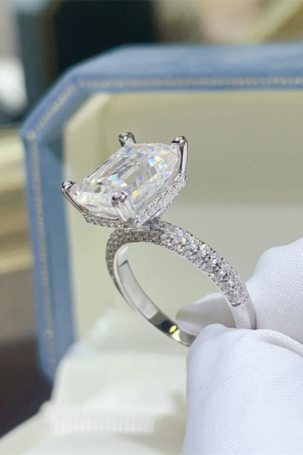 5 Carat Moissanite 925 Sterling Silver Ring, image 5