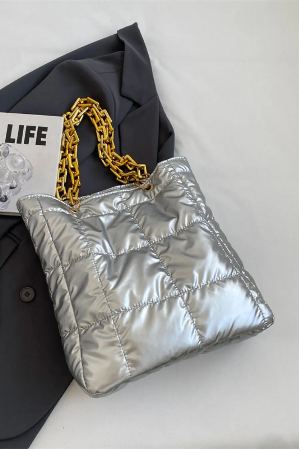 Bubble Texture Chain Handbag, image 4