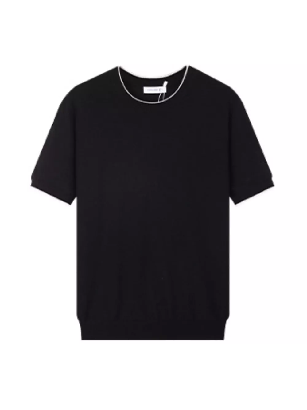 Men's Plus Size Contrast Trim Crew Neck T-Shirt, image 4