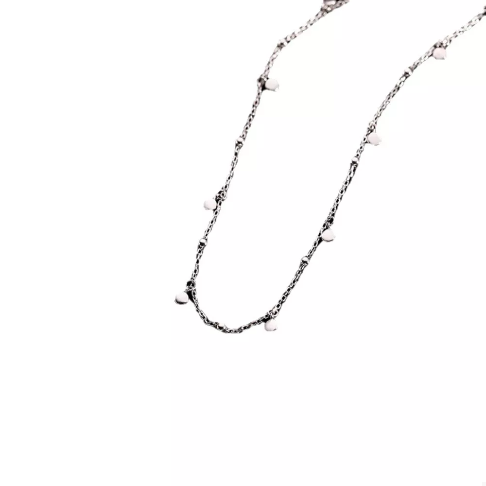 Copper Disc and Bead Choker Necklace, image 6
