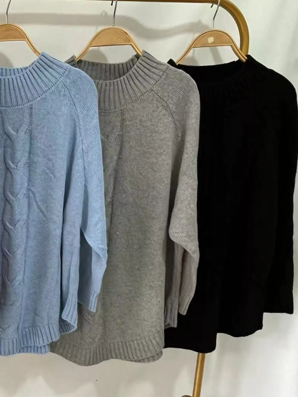 Cable-Knit Long Sleeve Sweater, image 10