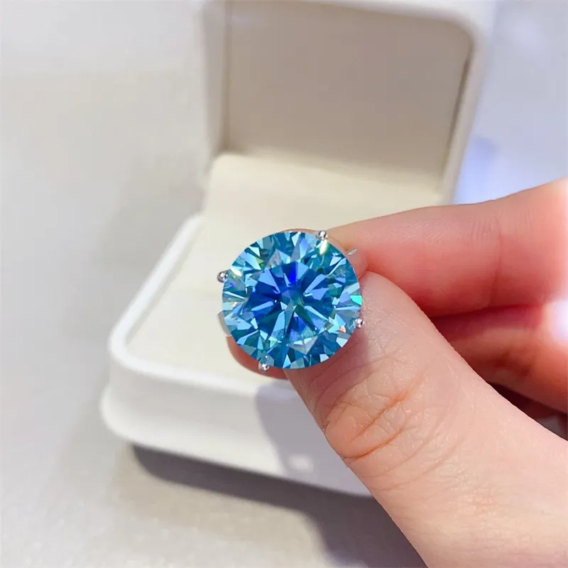 5 Carat Moissanite 925 Sterling Silver Ring, image 2