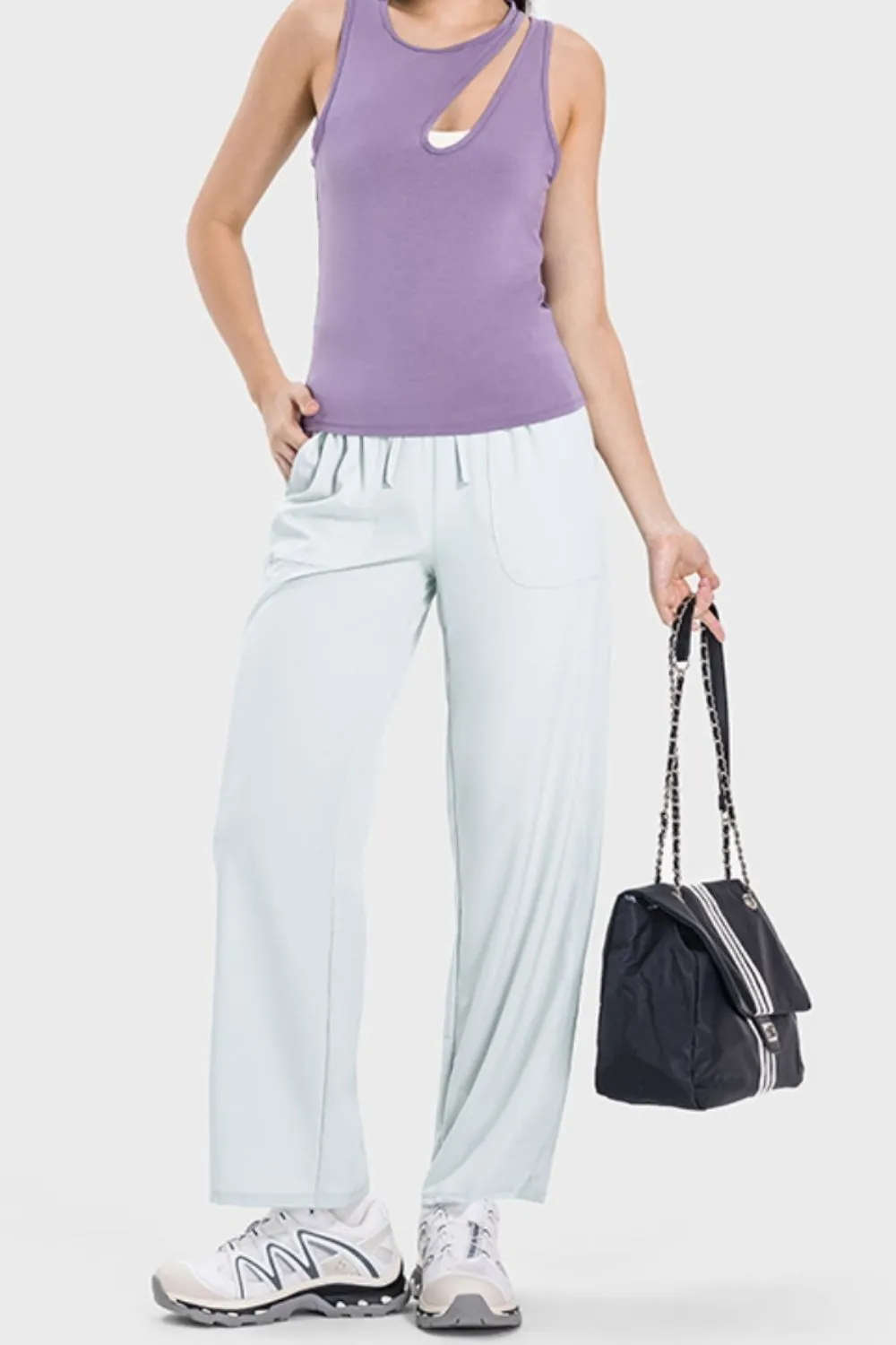 Drawstring Pocketed Active Pants, image 16