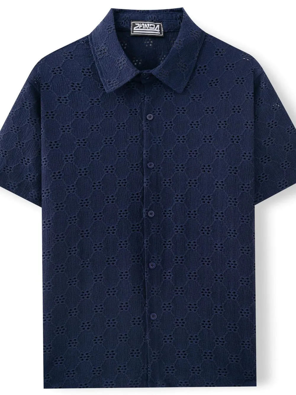 Men's Plus Size Button Down Short Sleeve Shirt, image 5