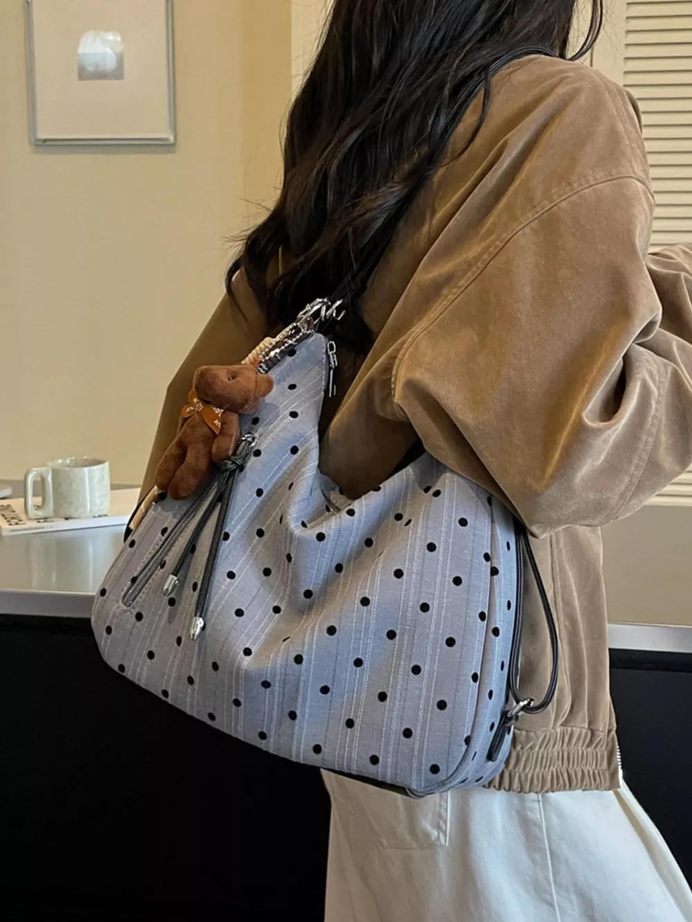 Polka Dot Shoulder Bag, image 7