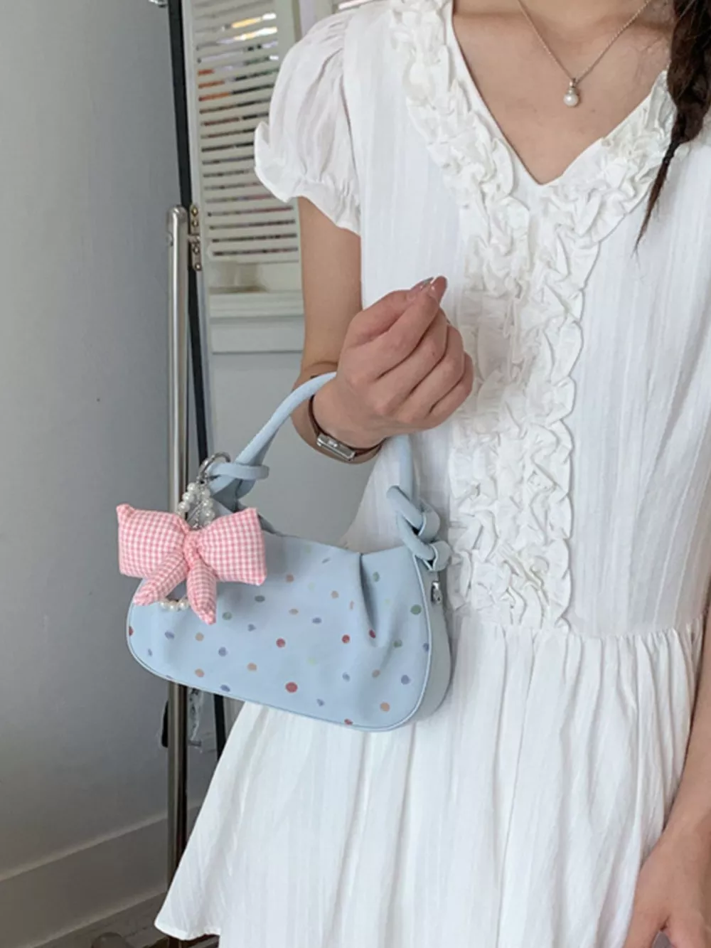 Polka Dot Crossbody Bag, image 3