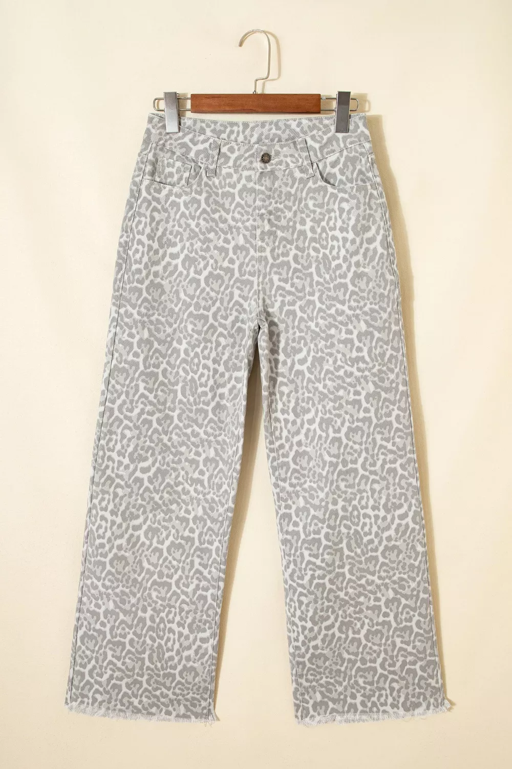 Leopard Print Wide Leg Jeans, image 3