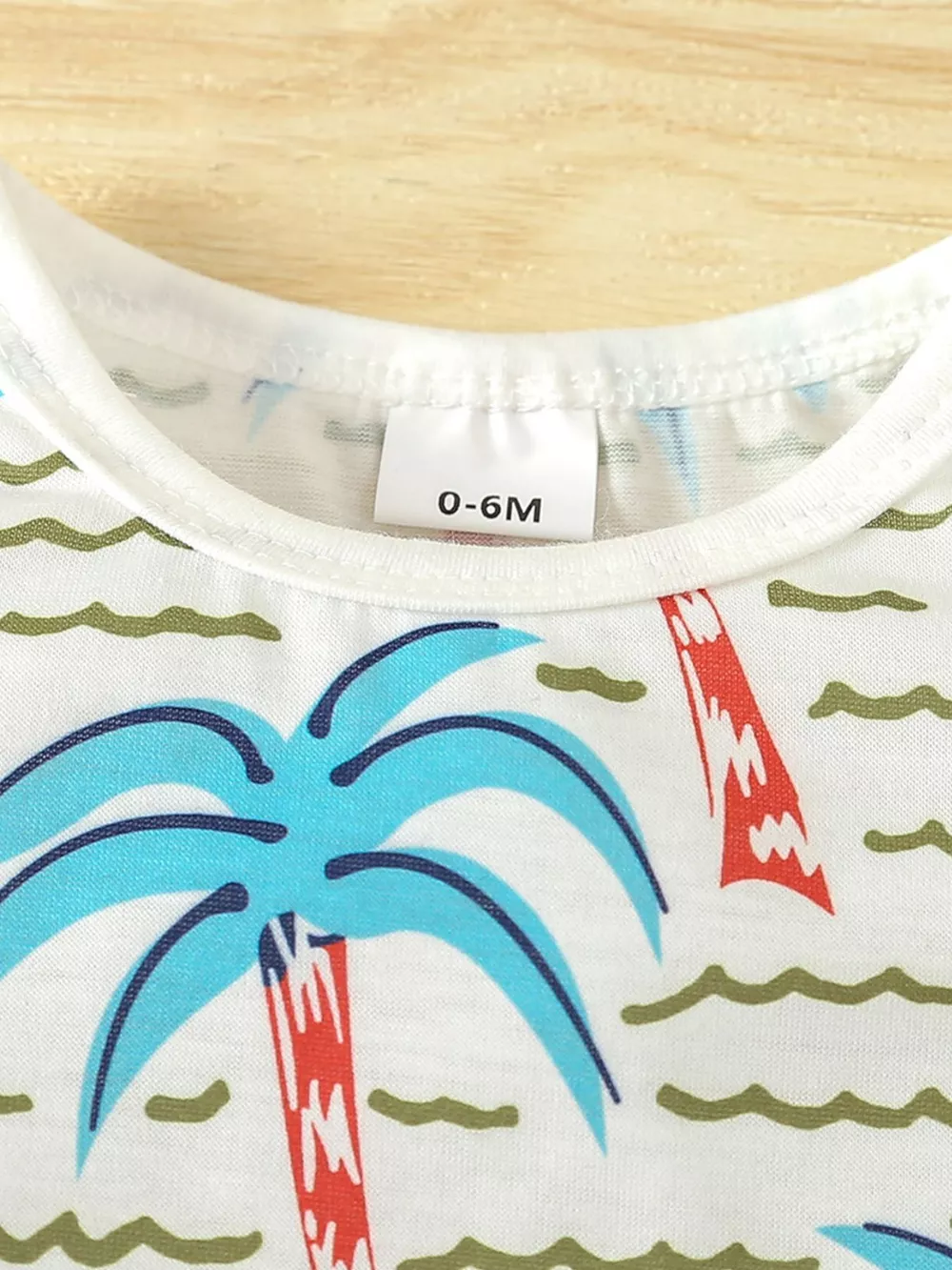 Children's Tropical Palm Print Tank Top & Shorts Set, image 8