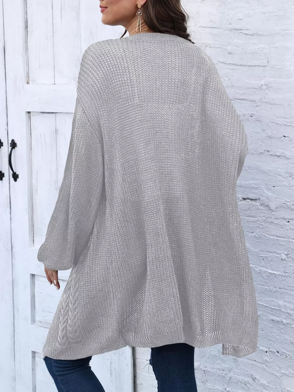 Open Front Long Sleeve Cardigan, image 20