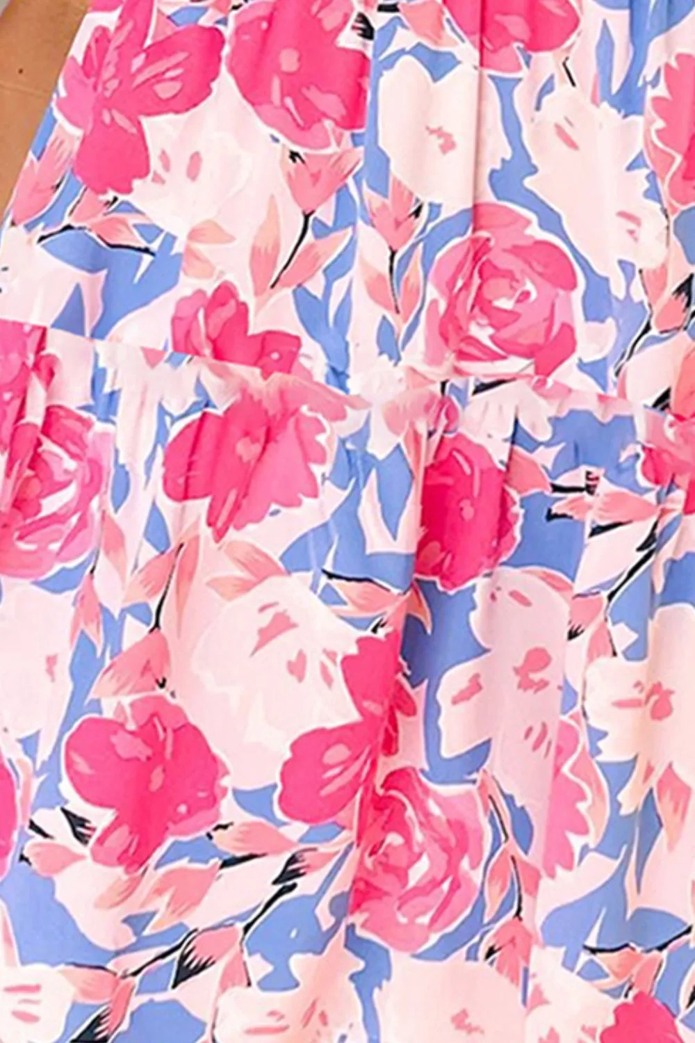 Ruffled Printed Cap Sleeve Mini Dress, image 2
