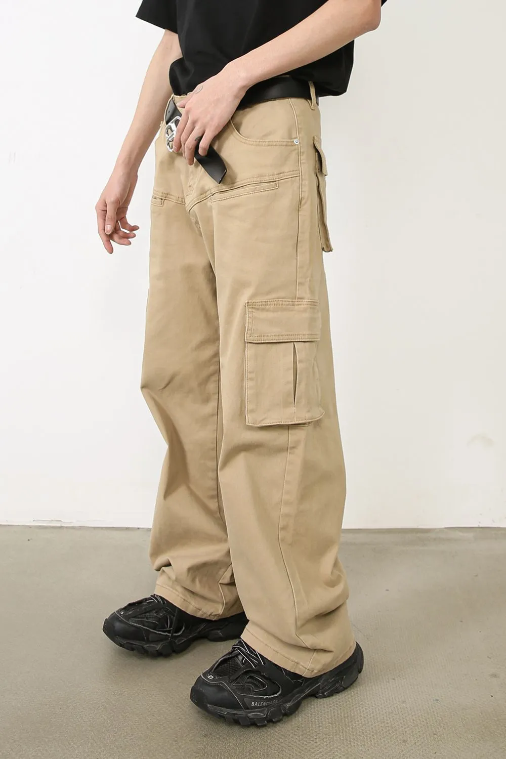 Men's Baggy Jeans with Cargo Pockets, image 5