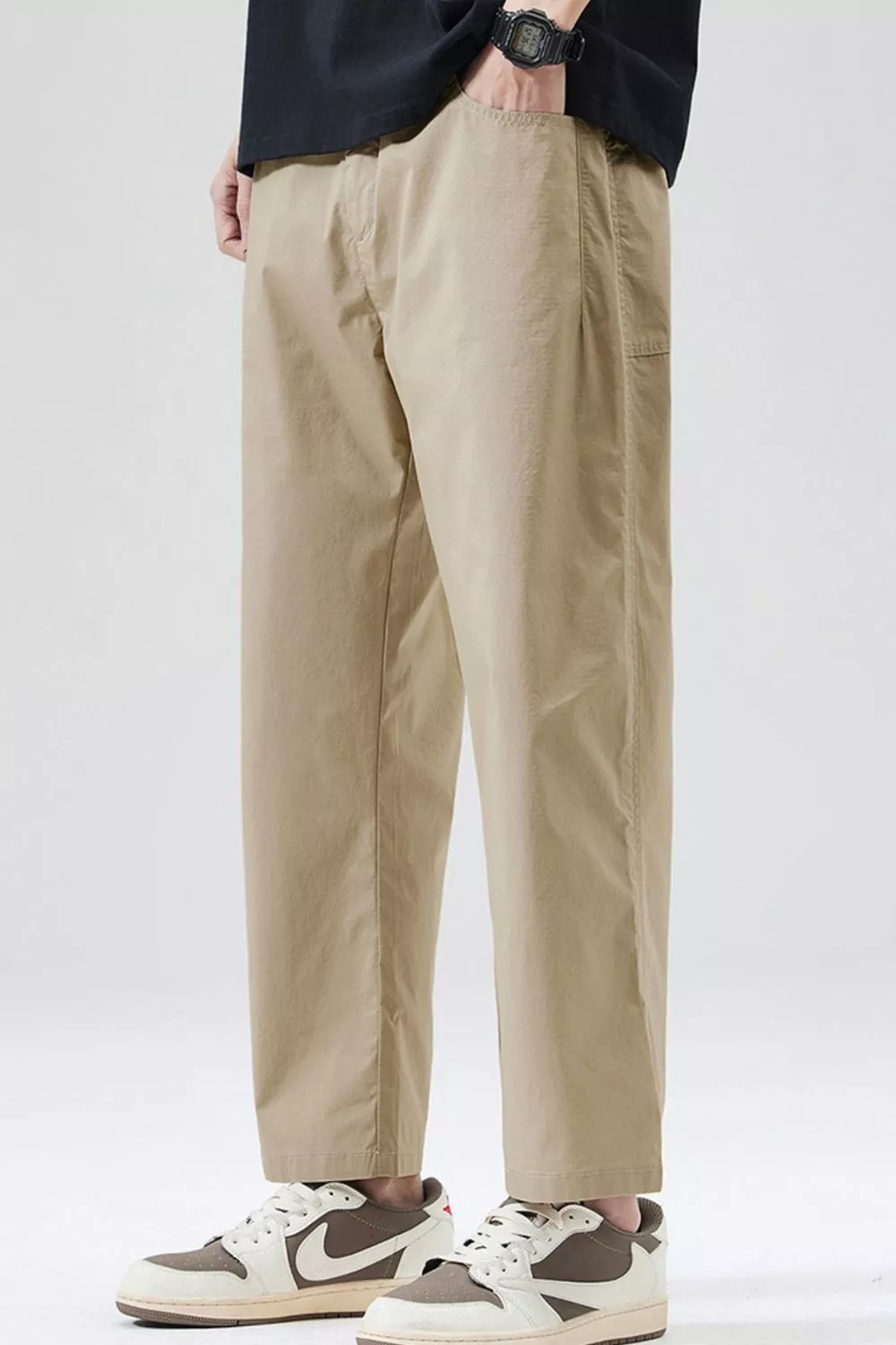 Men's Full Size Casual Loose Fit Cropped Pants Plus Size, image 4