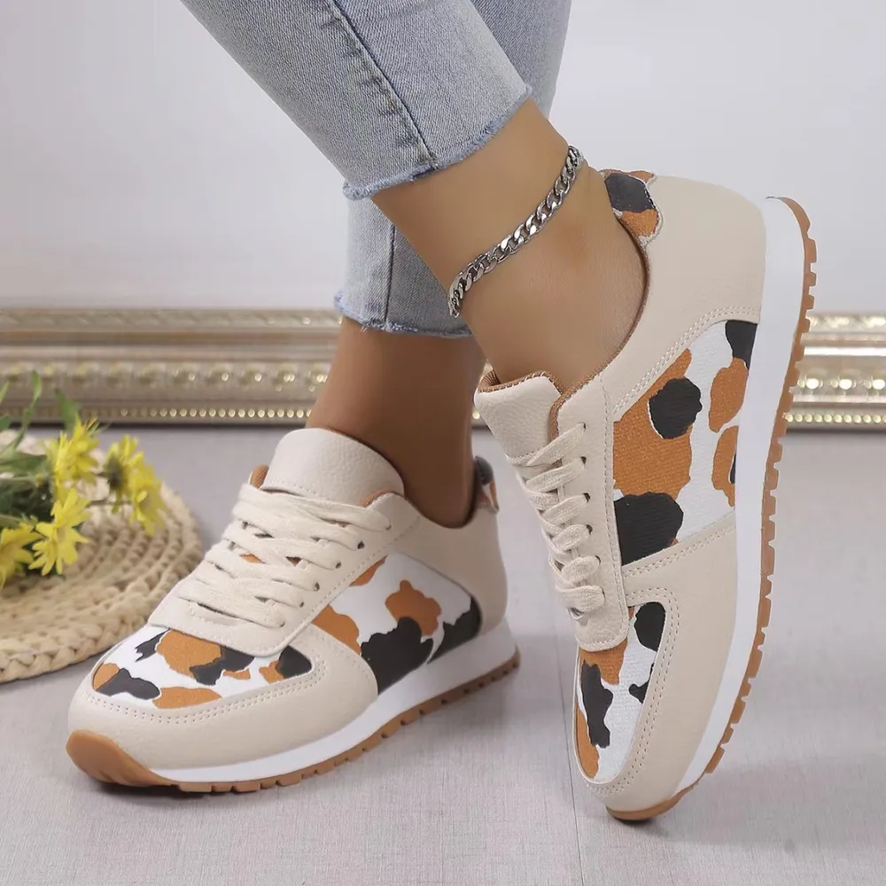 Tied Printed PU Leather Athletic, image 12
