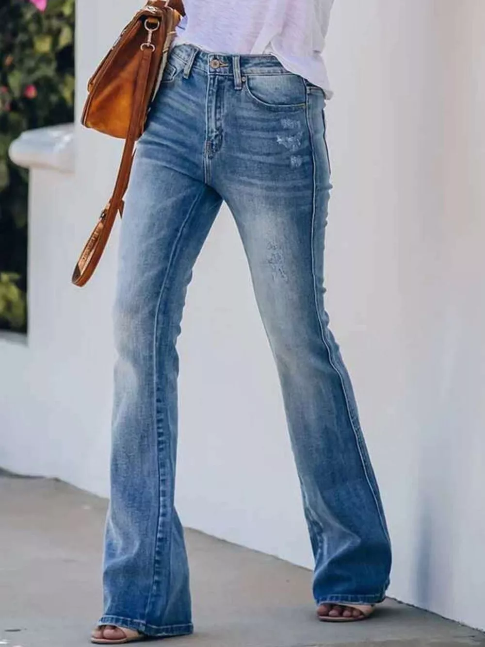 High-Waisted Flare Jeans, image 2