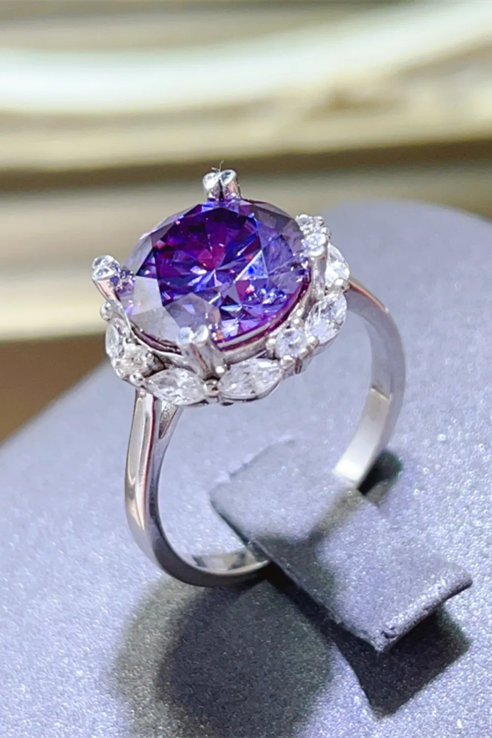 5 Carat Moissanite 925 Sterling Silver Ring, image 2