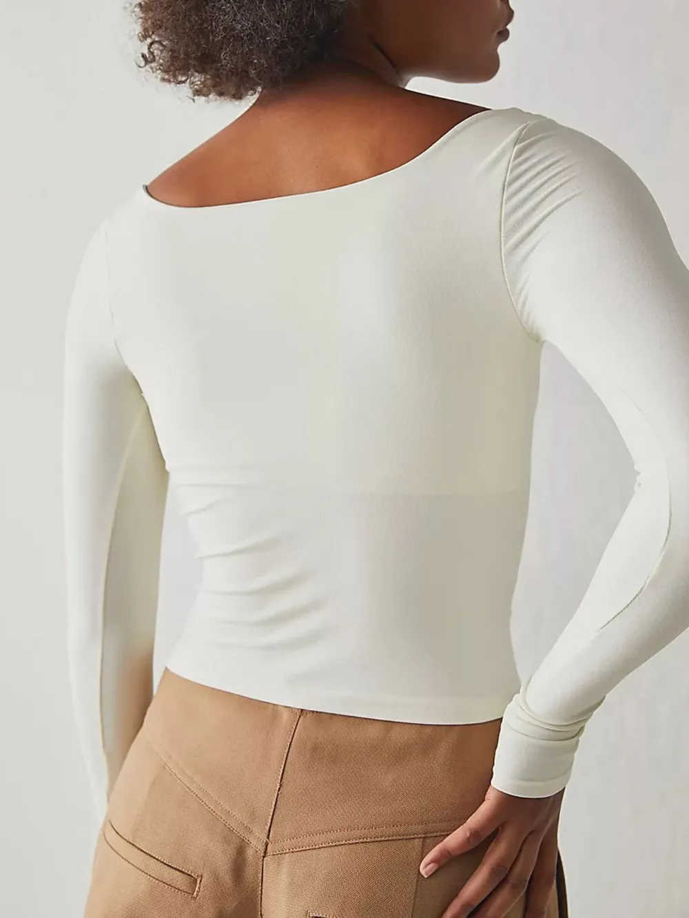 Square Neck Long Sleeve T-Shirt, image 12