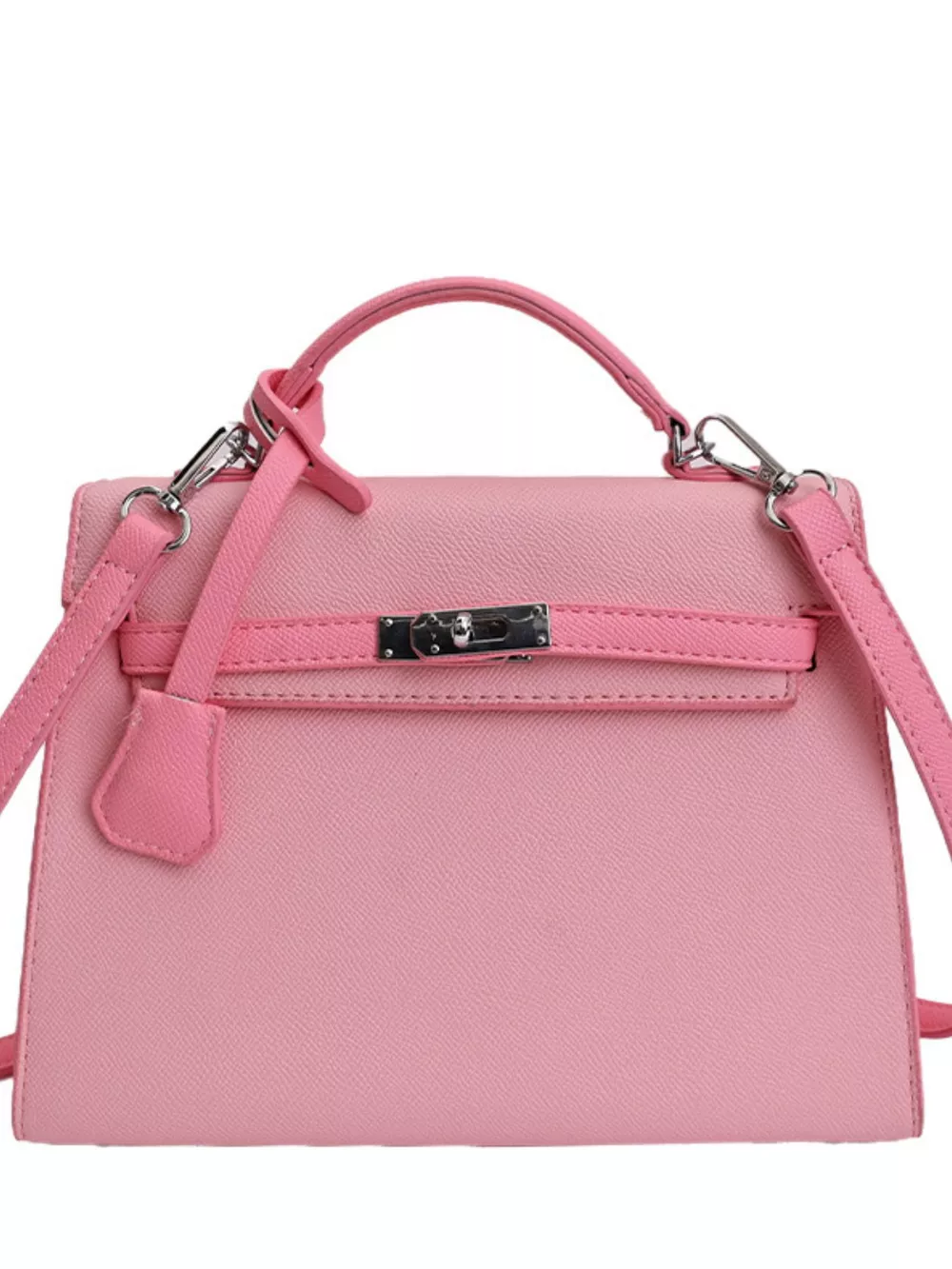Contrast Trimmed Top-Handle Crossbody Bag, image 8