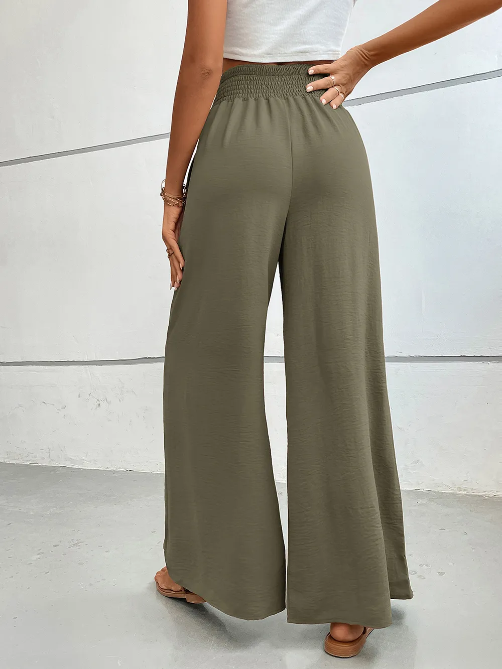 Wide Leg Pants with Pockets, image 28