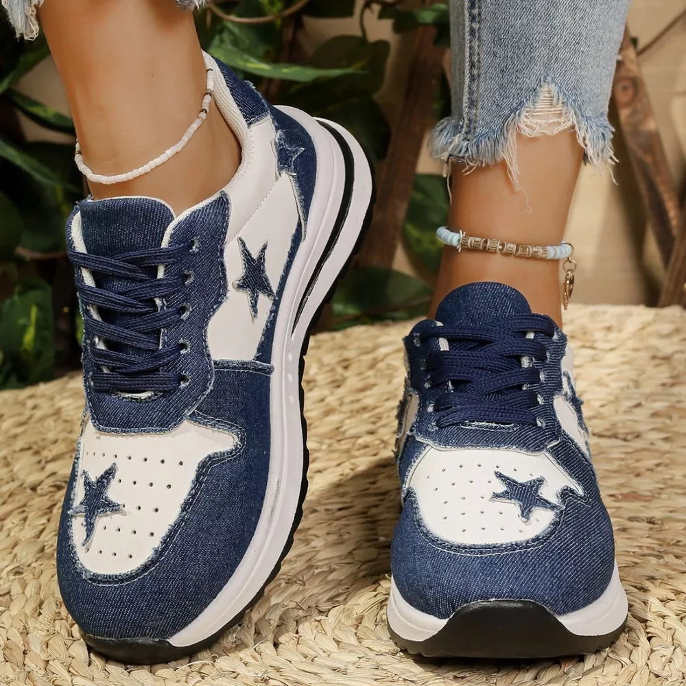 Star Lace Up Sneakers, image 6