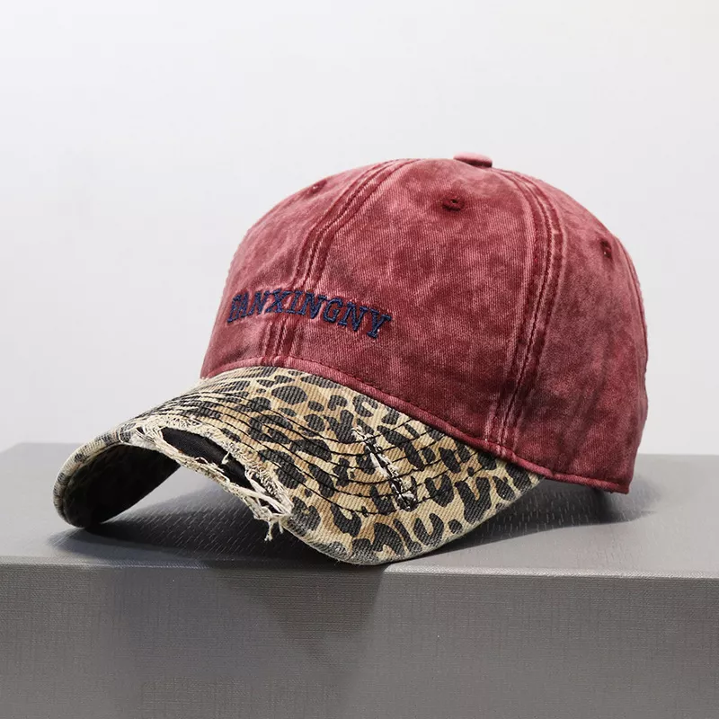 Distressed Leopard Baseball Cap, image 2