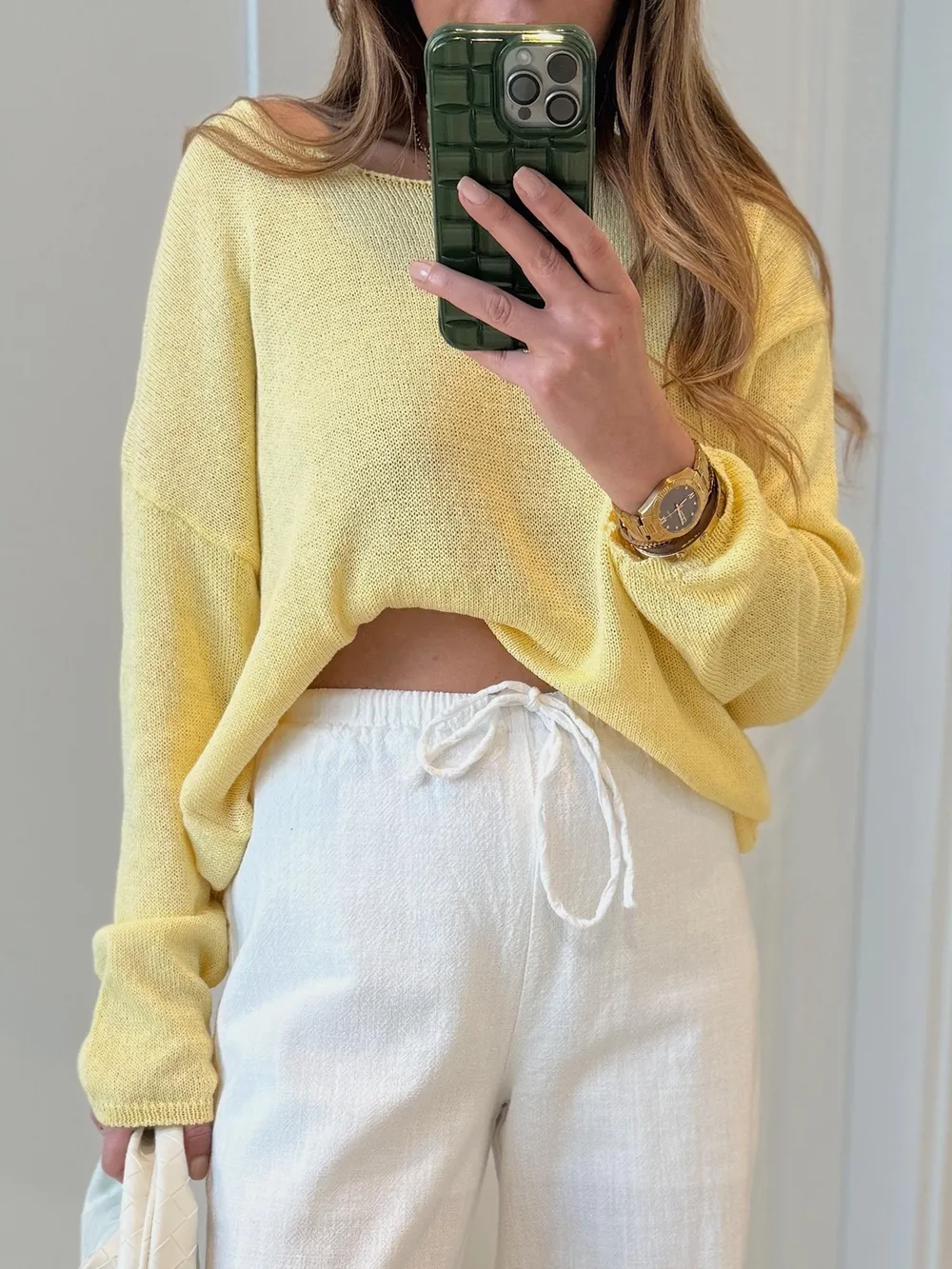 Boat Neck Drop Shoulder Sweater, image 2