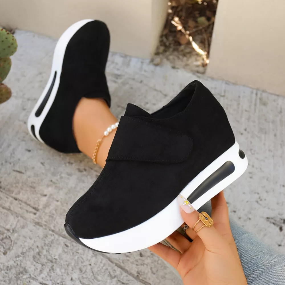 Round Toe Platform Sneakers, image 3
