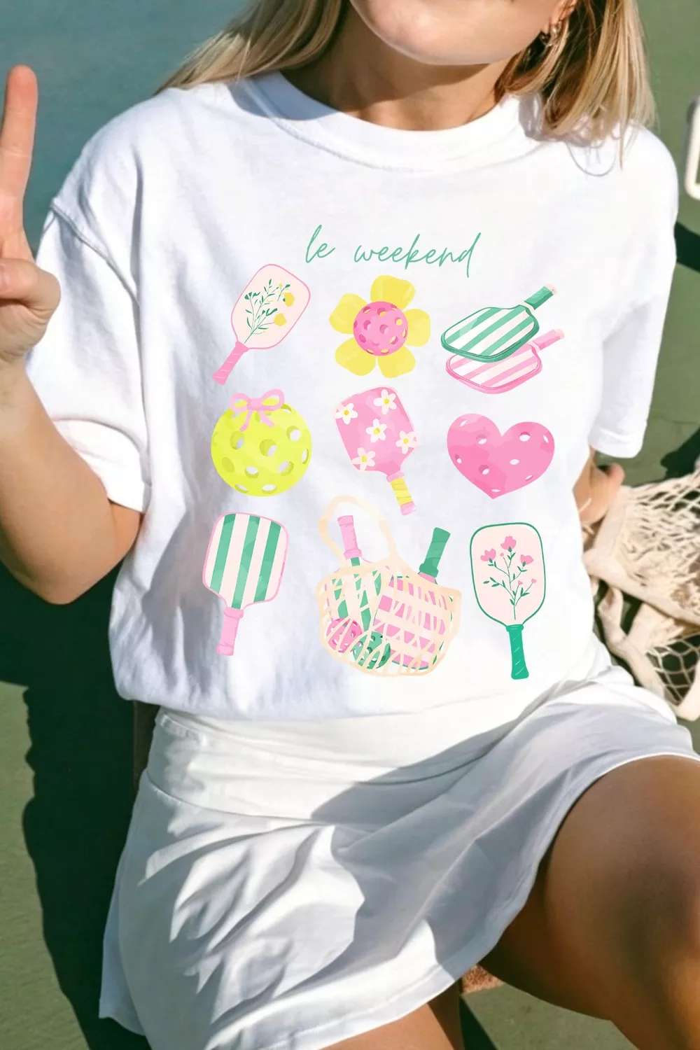 Graphic Round Neck Short Sleeve T-Shirt, image 6