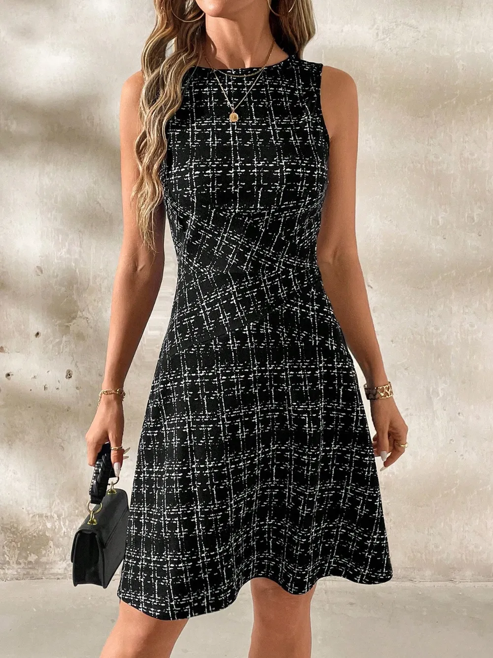 Round Neck Sleeveless Dress, image 8