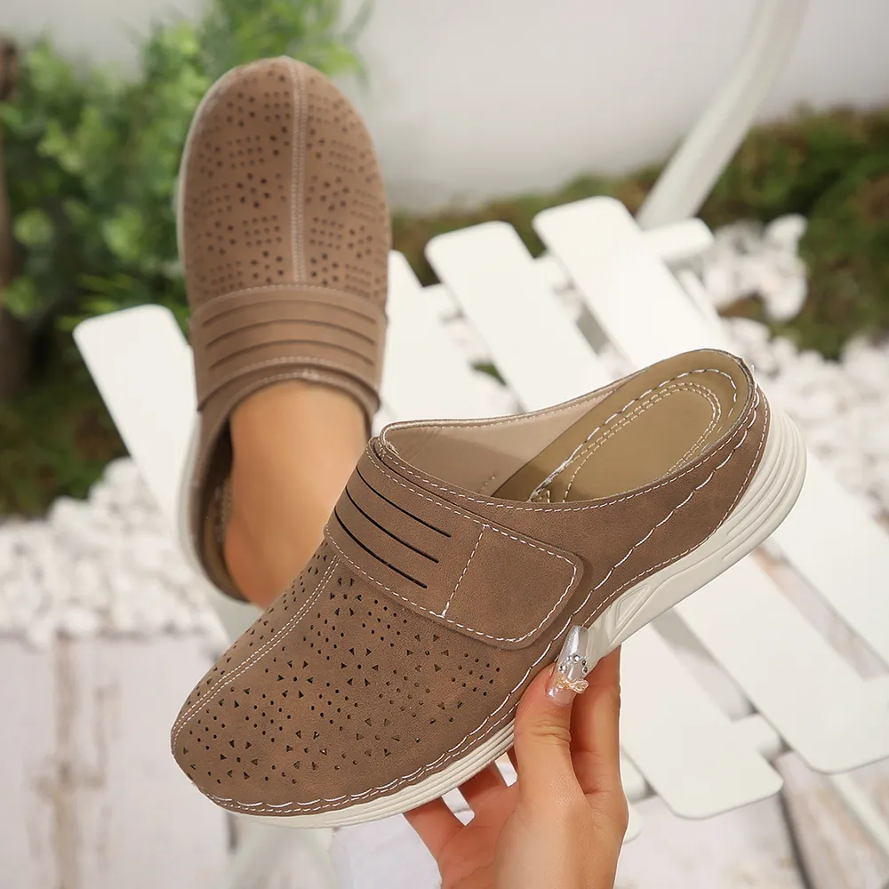 Round Toe Wedge Sandals, image 8