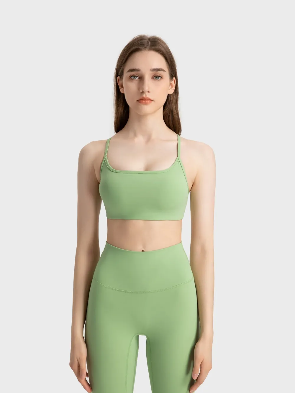Crisscross Back Scoop Neck Active Cami with Detachable Chest Pads, image 35
